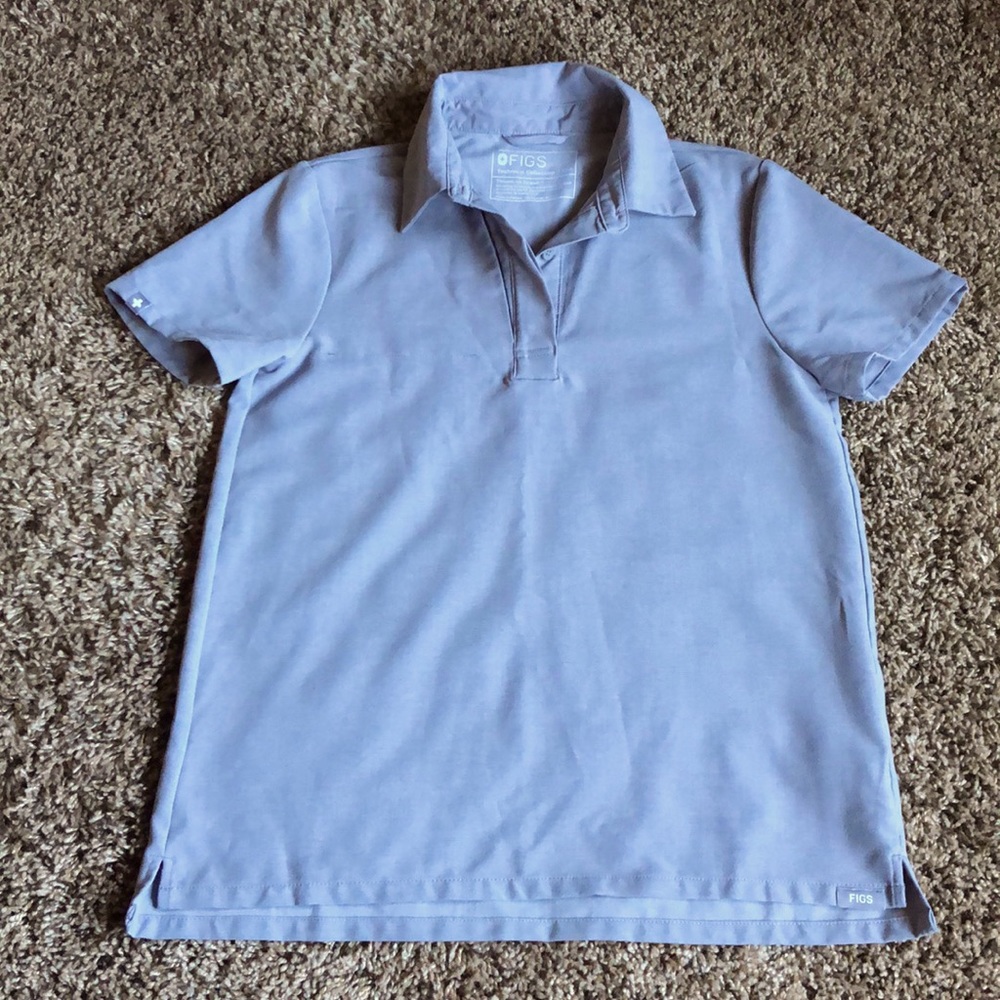 FIGS XXS GRAPHITE NALA SHORTSLEEVE SCRUB POLO